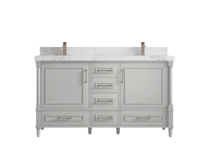 Aberdeen 60 in. W x 22 in. D Double Sink Bathroom Vanity - photo 16