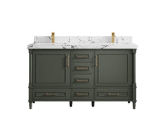 Aberdeen 60 in. W x 22 in. D Double Sink Bathroom Vanity - photo 38