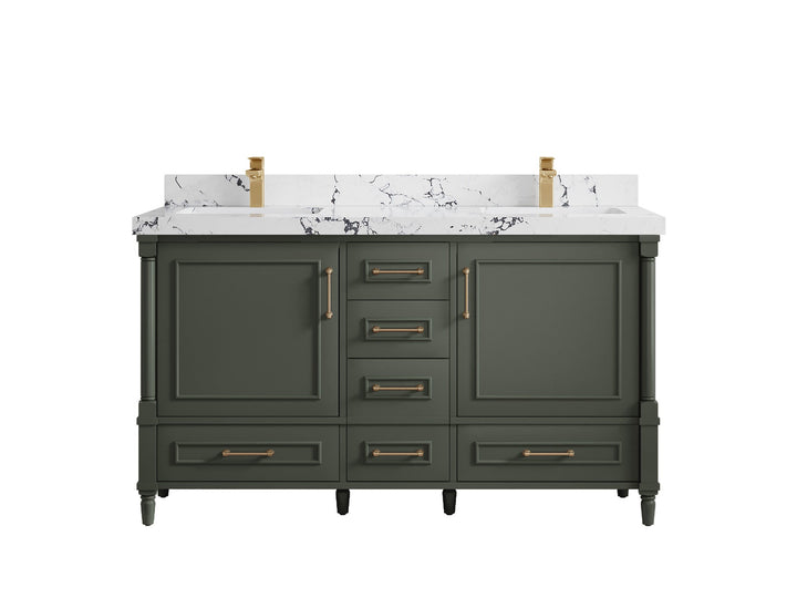 Aberdeen 60 in. W x 22 in. D Double Sink Bathroom Vanity - photo 38