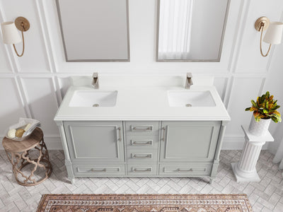Aberdeen 60 in. W x 22 in. D Double Sink Bathroom Vanity - Willow Bath and Vanity