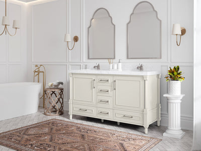 Aberdeen 60 in. W x 22 in. D Double Sink Bathroom Vanity - Willow Bath and Vanity