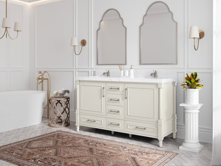 Aberdeen 60 in. W x 22 in. D Double Sink Bathroom Vanity - photo 2