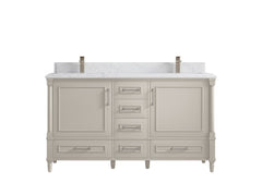Aberdeen 60 in. W x 22 in. D Double Sink Bathroom Vanity - photo 25