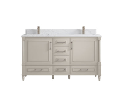 Aberdeen 60 in. W x 22 in. D Double Sink Bathroom Vanity - Willow Bath and Vanity