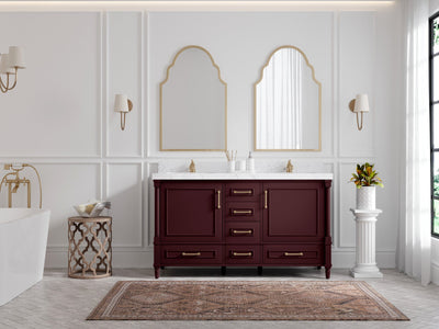 Aberdeen 60 in. W x 22 in. D Double Sink Bathroom Vanity - Willow Bath and Vanity