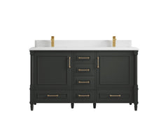 Aberdeen 60 in. W x 22 in. D Double Sink Bathroom Vanity - photo 26