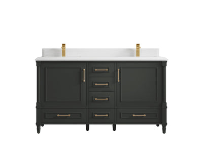 Aberdeen 60 in. W x 22 in. D Double Sink Bathroom Vanity - Willow Bath and Vanity