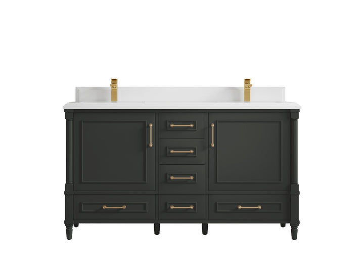 Aberdeen 60 in. W x 22 in. D Double Sink Bathroom Vanity - photo 26