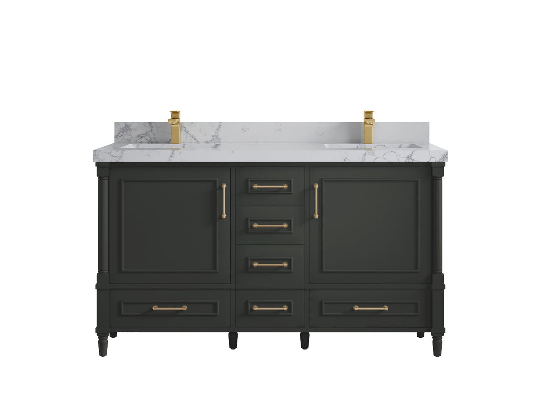Aberdeen 60 in. W x 22 in. D Double Sink Bathroom Vanity - Willow Bath and Vanity