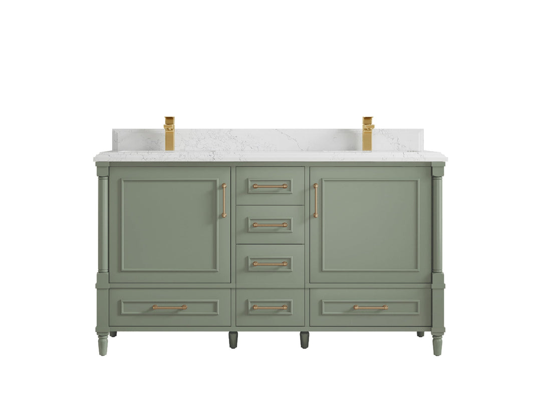 Aberdeen 60 in. W x 22 in. D Double Sink Bathroom Vanity - Willow Bath and Vanity