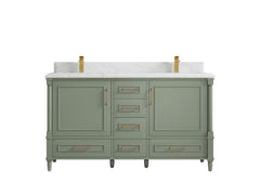 Aberdeen 60 in. W x 22 in. D Double Sink Bathroom Vanity - photo 26