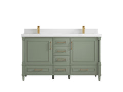 Aberdeen 60 in. W x 22 in. D Double Sink Bathroom Vanity - photo 42