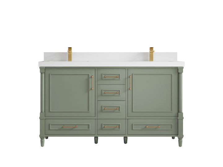 Aberdeen 60 in. W x 22 in. D Double Sink Bathroom Vanity - photo 42