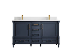 Aberdeen 60 in. W x 22 in. D Double Sink Bathroom Vanity - photo 28