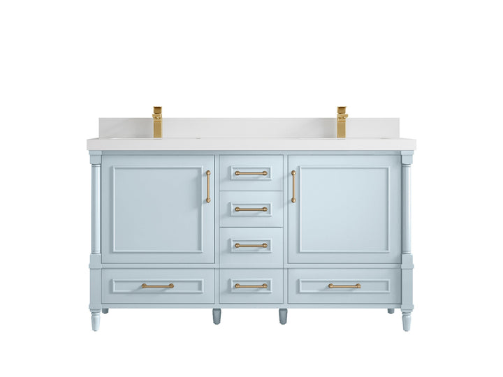 Aberdeen 60 in. W x 22 in. D Double Sink Bathroom Vanity - photo 45