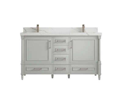Aberdeen 60 in. W x 22 in. D Double Sink Bathroom Vanity - Willow Bath and Vanity