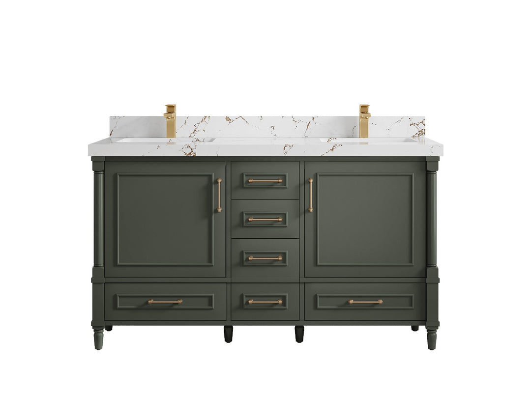 Aberdeen 60 in. W x 22 in. D Double Sink Bathroom Vanity - Willow Bath and Vanity
