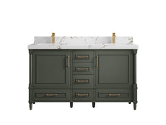 Aberdeen 60 in. W x 22 in. D Double Sink Bathroom Vanity - photo 36