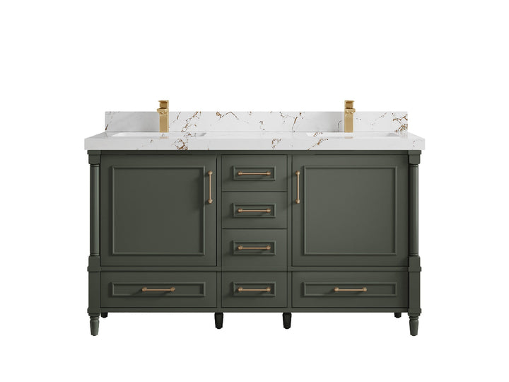 Aberdeen 60 in. W x 22 in. D Double Sink Bathroom Vanity - photo 36