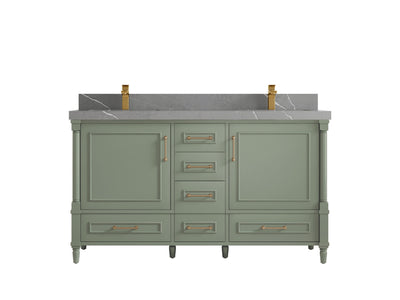 Aberdeen 60 in. W x 22 in. D Double Sink Bathroom Vanity - Willow Bath and Vanity