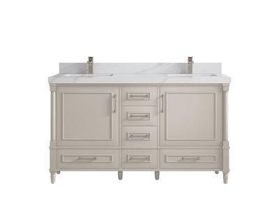 Aberdeen 60 in. W x 22 in. D Double Sink Bathroom Vanity - Willow Bath and Vanity