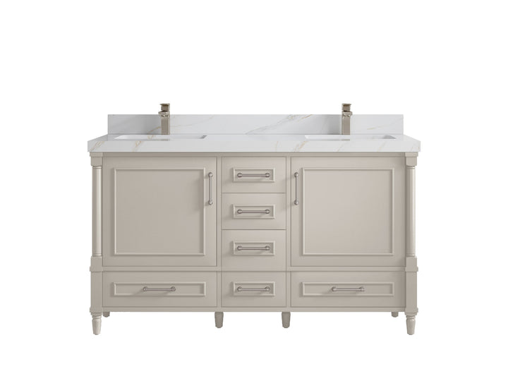 Aberdeen 60 in. W x 22 in. D Double Sink Bathroom Vanity - photo 17