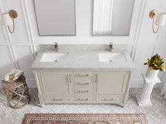 Aberdeen 60 in. W x 22 in. D Double Sink Bathroom Vanity - photo 30