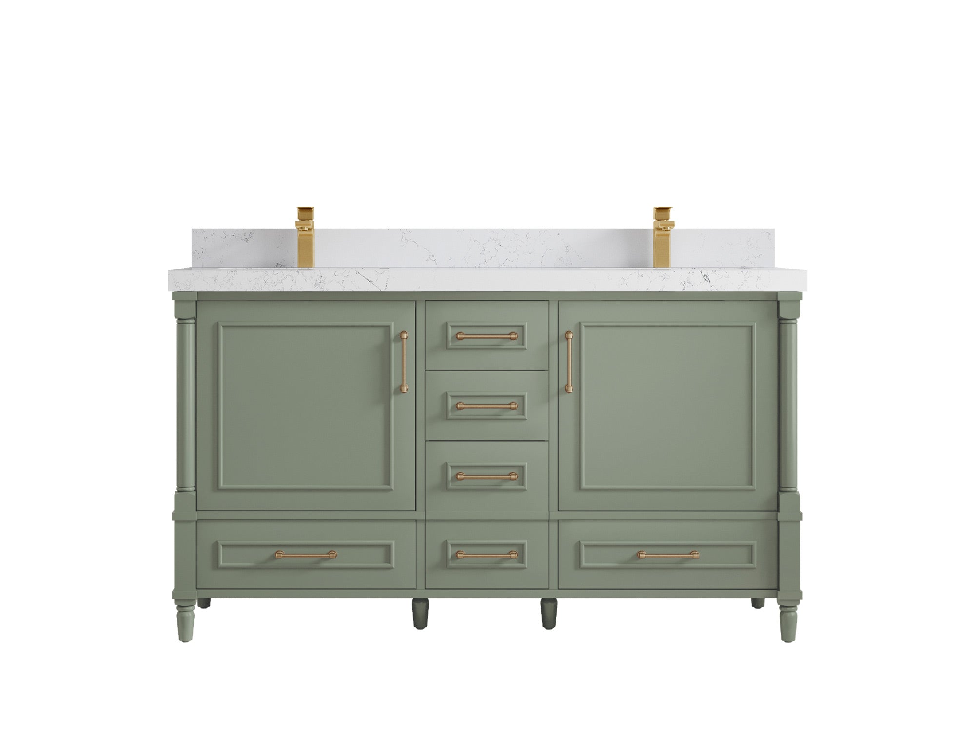 Aberdeen 60 in. W x 22 in. D Double Sink Bathroom Vanity - Willow Bath and Vanity