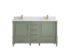 Aberdeen 60 in. W x 22 in. D Double Sink Bathroom Vanity - photo 28