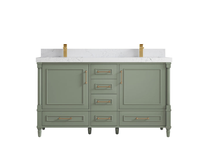 Aberdeen 60 in. W x 22 in. D Double Sink Bathroom Vanity - photo 28