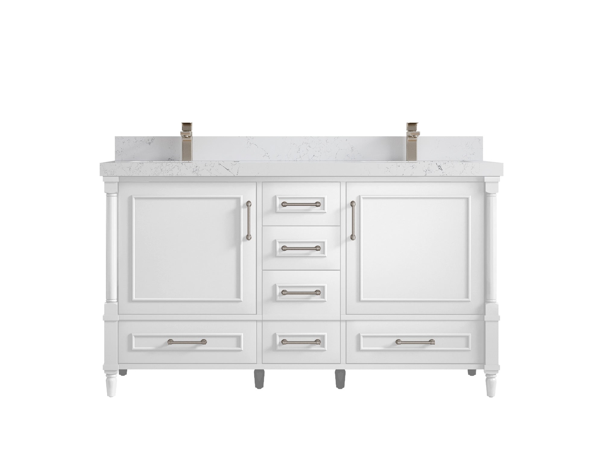 Aberdeen 60 in. W x 22 in. D Double Sink Bathroom Vanity - Willow Bath and Vanity