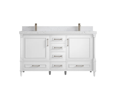 Aberdeen 60 in. W x 22 in. D Double Sink Bathroom Vanity - Willow Bath and Vanity