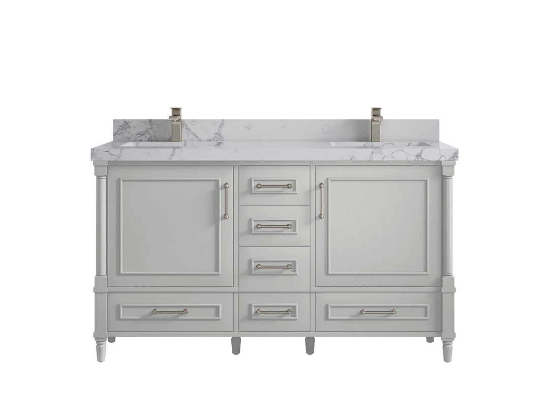 Aberdeen 60 in. W x 22 in. D Double Sink Bathroom Vanity - Willow Bath and Vanity