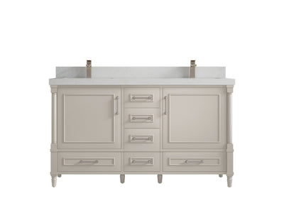 Aberdeen 60 in. W x 22 in. D Double Sink Bathroom Vanity - Willow Bath and Vanity
