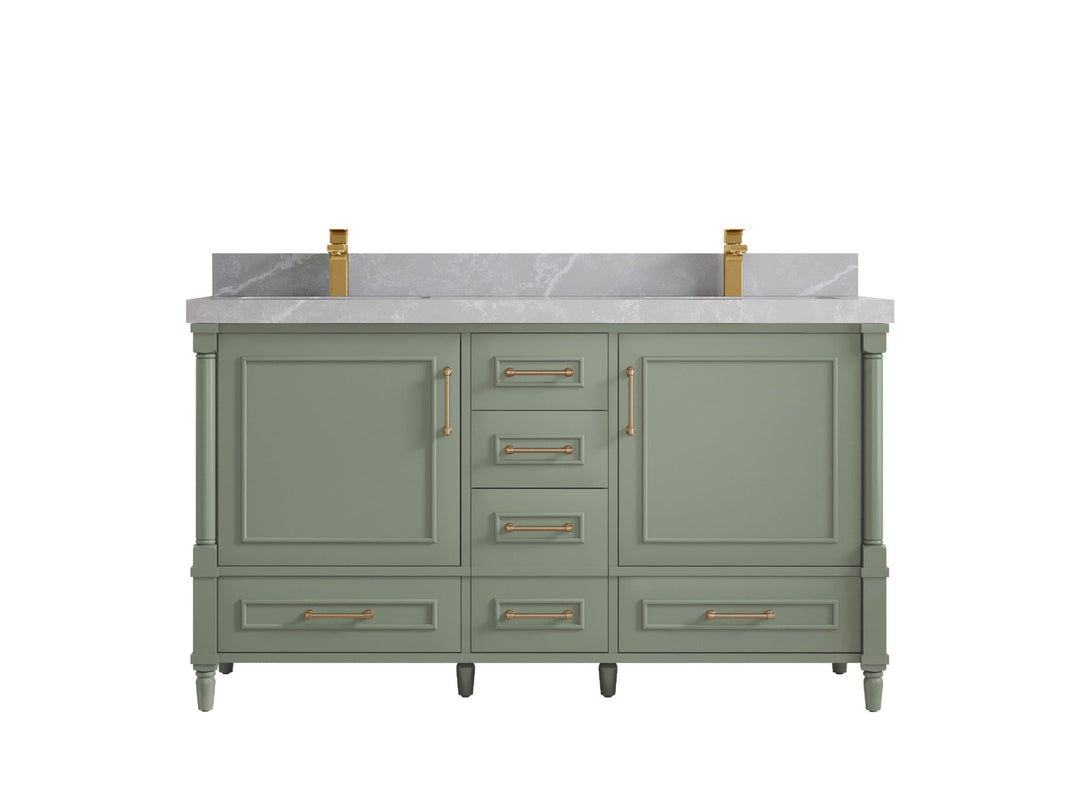 Aberdeen 60 in. W x 22 in. D Double Sink Bathroom Vanity - Willow Bath and Vanity