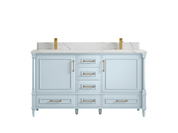 Aberdeen 60 in. W x 22 in. D Double Sink Bathroom Vanity - photo 25