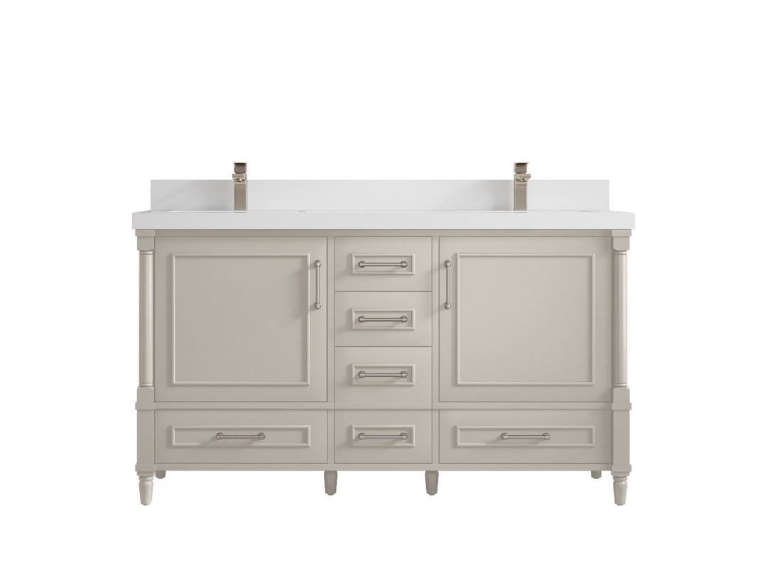 Aberdeen 60 in. W x 22 in. D Double Sink Bathroom Vanity - Willow Bath and Vanity