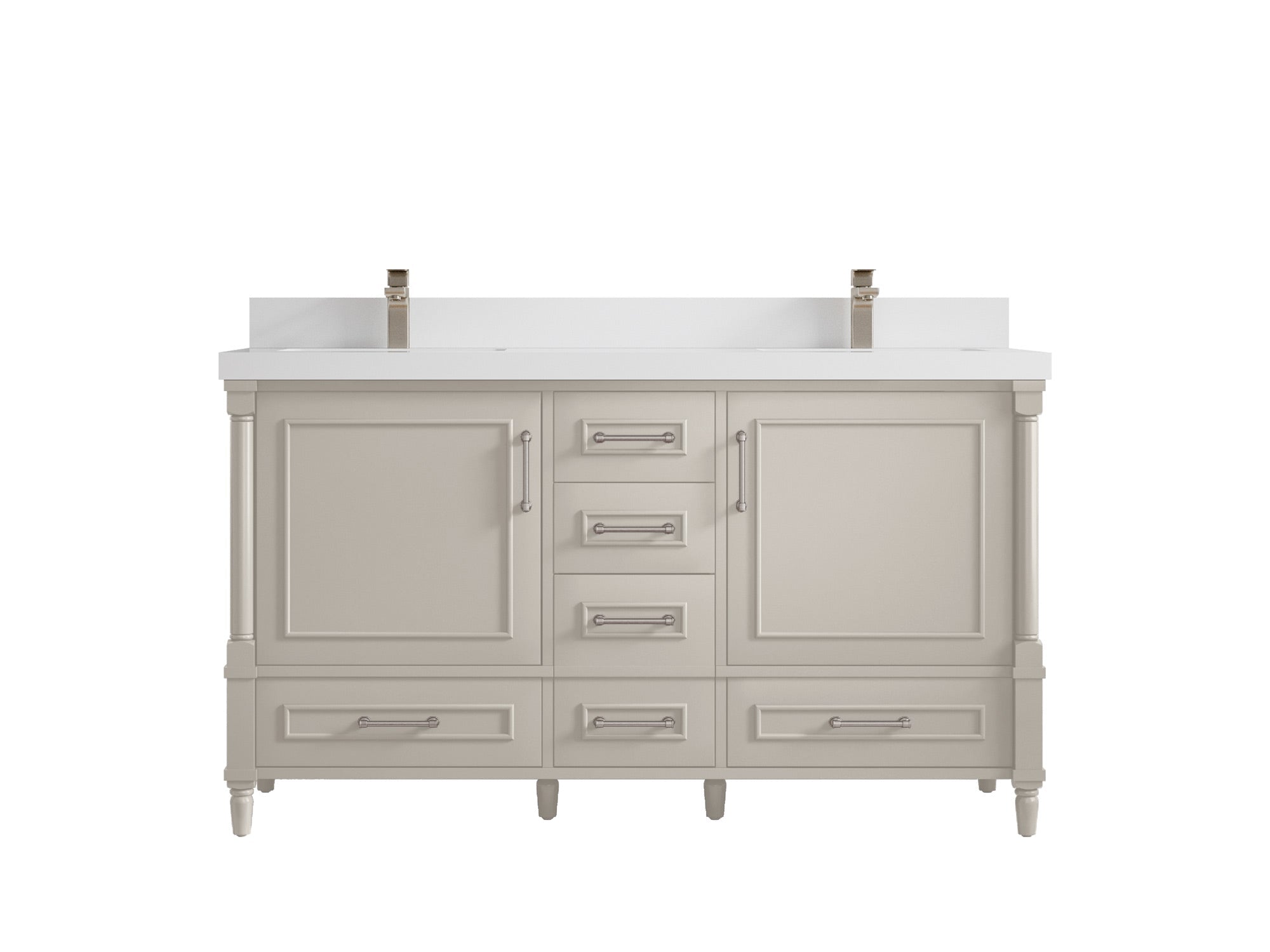 Aberdeen 60 in. W x 22 in. D Double Sink Bathroom Vanity - Willow Bath and Vanity