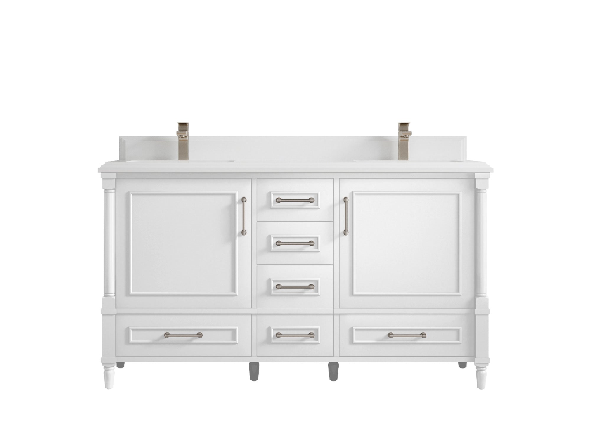 Aberdeen 60 in. W x 22 in. D Double Sink Bathroom Vanity - Willow Bath and Vanity