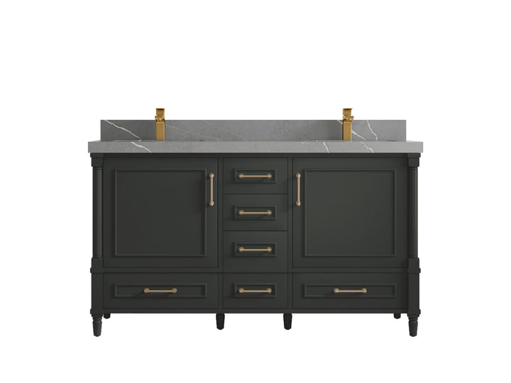Aberdeen 60 in. W x 22 in. D Double Sink Bathroom Vanity - photo 32