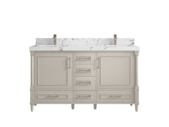 Aberdeen 60 in. W x 22 in. D Double Sink Bathroom Vanity - photo 35
