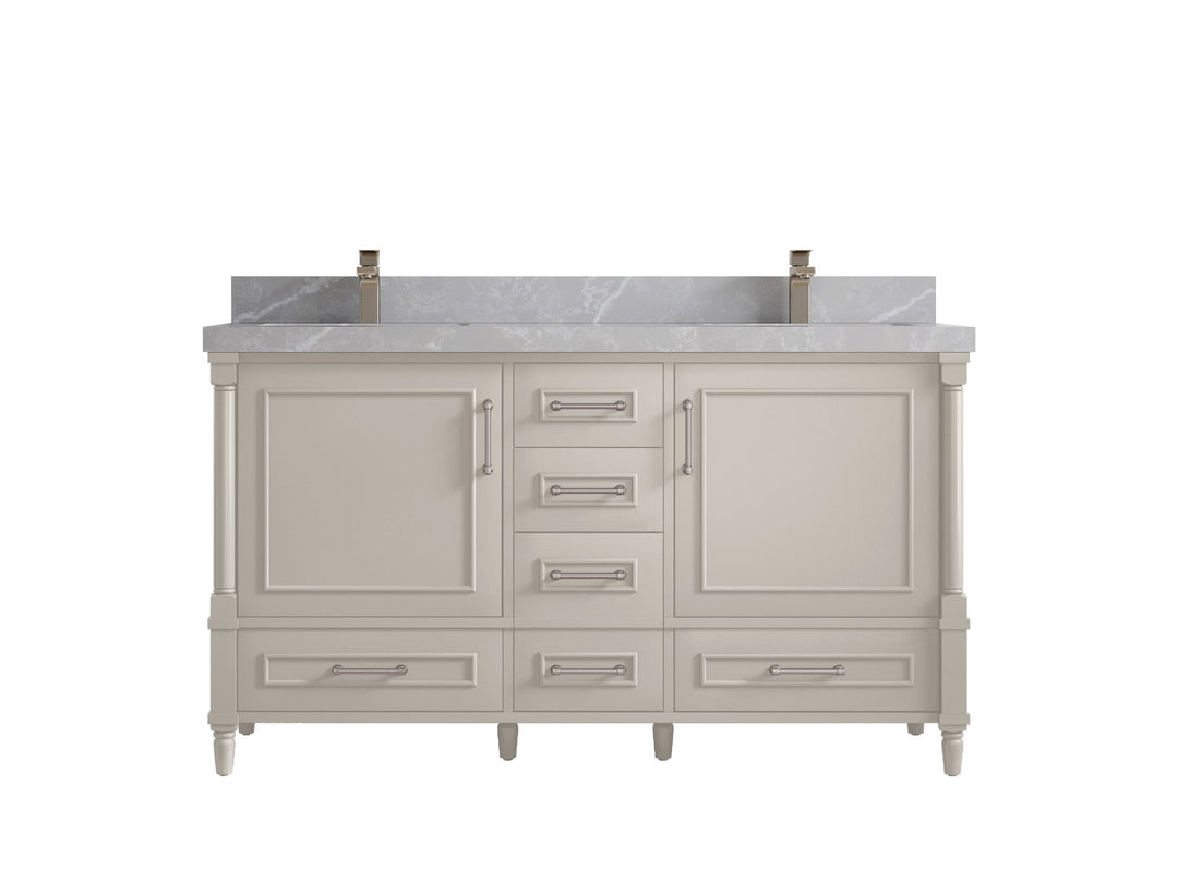 Aberdeen 60 in. W x 22 in. D Double Sink Bathroom Vanity - Willow Bath and Vanity
