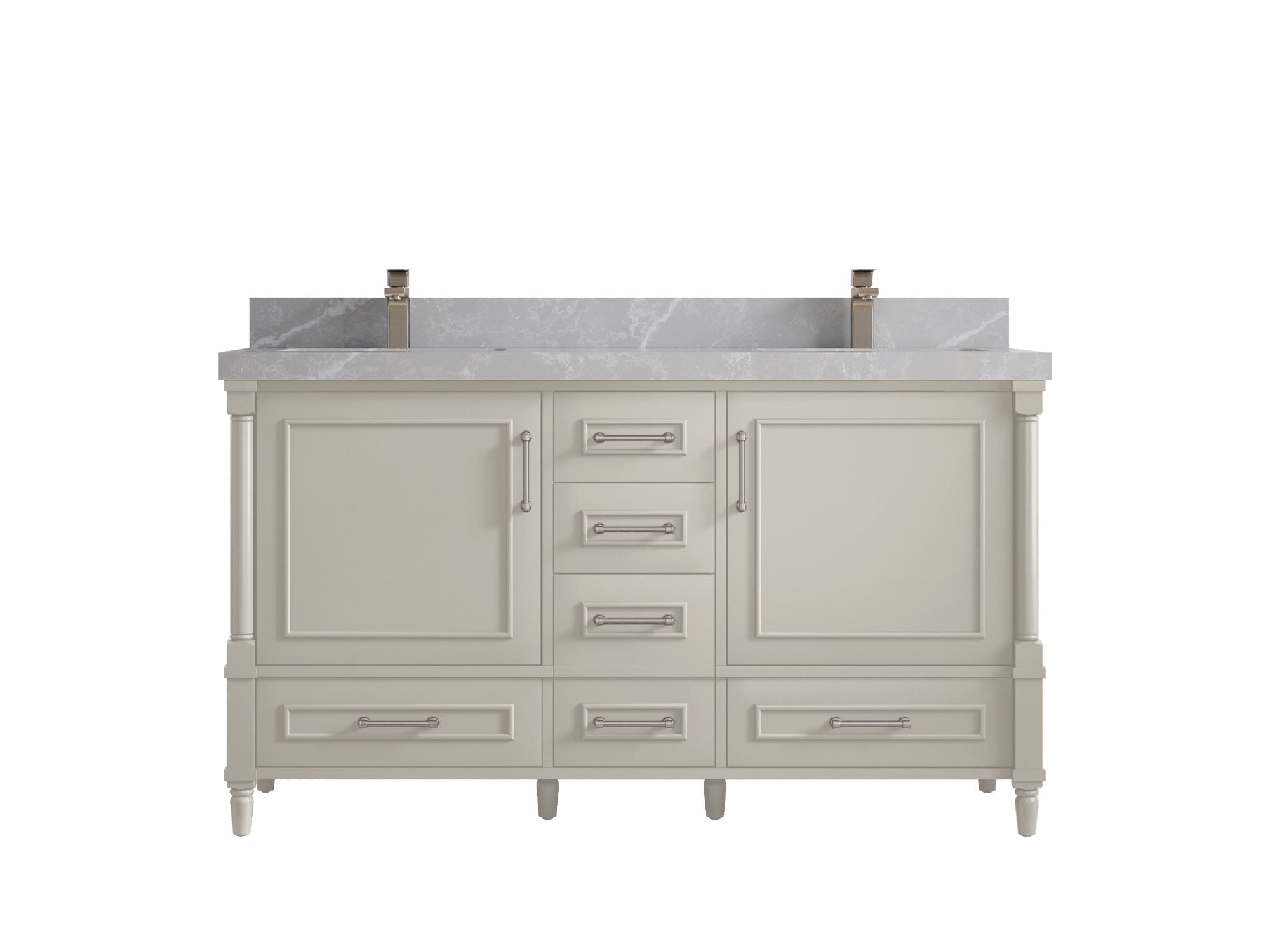 Aberdeen 60 in. W x 22 in. D Double Sink Bathroom Vanity - Willow Bath and Vanity