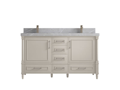 Aberdeen 60 in. W x 22 in. D Double Sink Bathroom Vanity - Willow Bath and Vanity