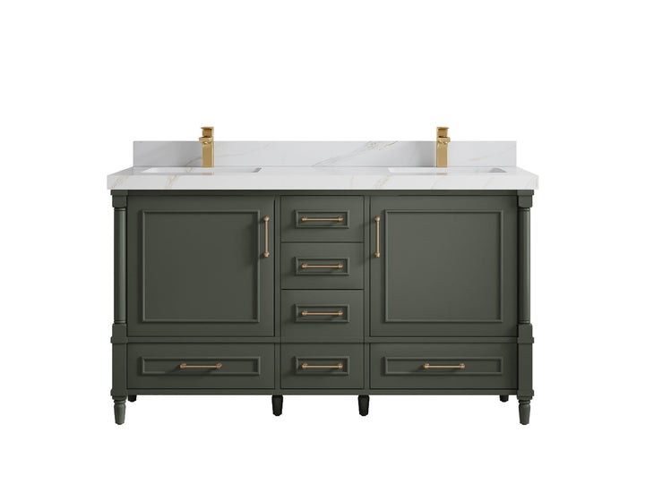 Aberdeen 60 in. W x 22 in. D Double Sink Bathroom Vanity - photo 20