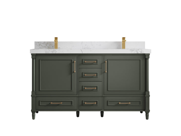 Aberdeen 60 in. W x 22 in. D Double Sink Bathroom Vanity - photo 18