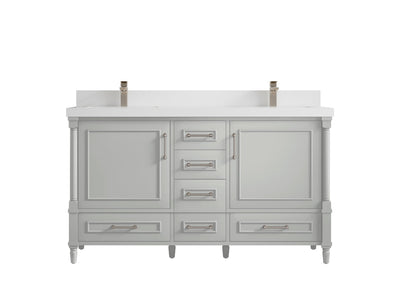 Aberdeen 60 in. W x 22 in. D Double Sink Bathroom Vanity - Willow Bath and Vanity