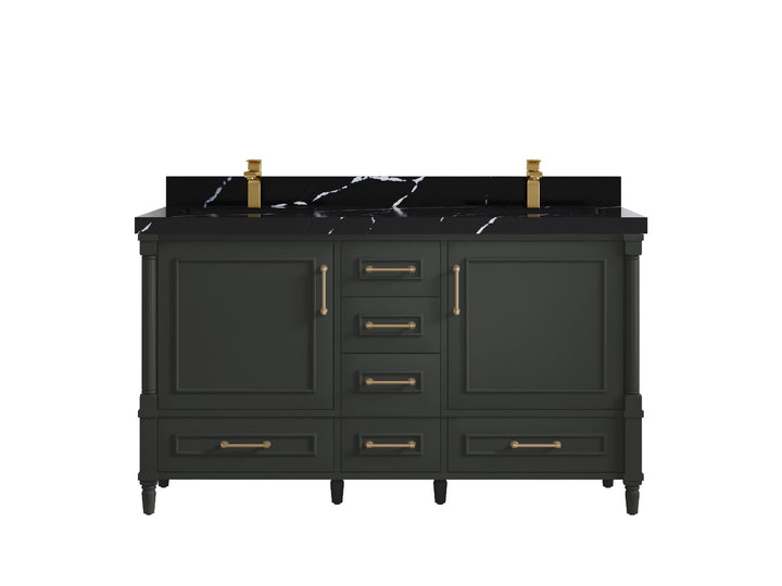 Aberdeen 60 in. W x 22 in. D Double Sink Bathroom Vanity - photo 12
