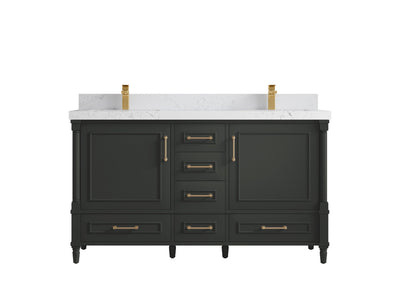 Aberdeen 60 in. W x 22 in. D Double Sink Bathroom Vanity - Willow Bath and Vanity