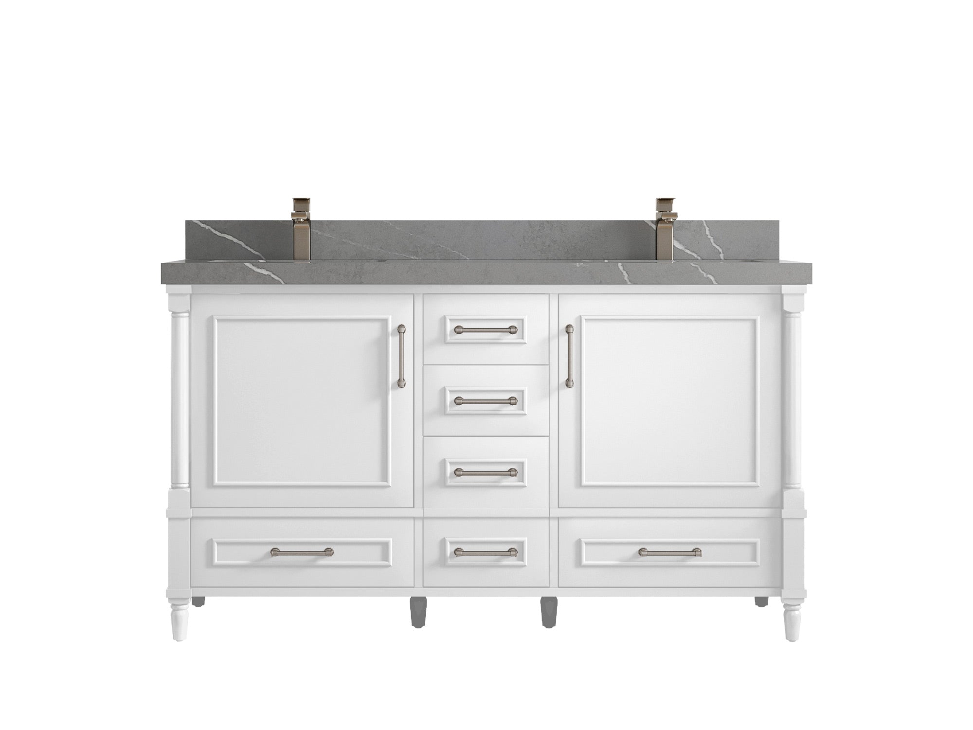 Aberdeen 60 in. W x 22 in. D Double Sink Bathroom Vanity - Willow Bath and Vanity